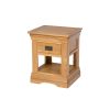 Farmhouse 1 Drawer Oak Lamp Table - SUMMER MEGA DEAL - 4