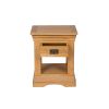 Farmhouse 1 Drawer Oak Lamp Table - SUMMER MEGA DEAL - 9
