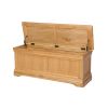 Farmhouse Large Oak Blanket Box - SUMMER SALE - 6