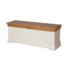 Farmhouse Cream Painted Large Fully Assembled Oak Blanket Box - SUMMER SALE - 7 Farmhouse Cream Painted Large Fully Assembled Oak Blanket Box - SUMMER SALE - 7