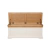 Farmhouse Cream Painted Large Fully Assembled Oak Blanket Box - SUMMER SALE - 9 Farmhouse Cream Painted Large Fully Assembled Oak Blanket Box - SUMMER SALE - 9