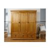 Farmhouse Country Oak Large Triple Oak Wardrobe - £200 OFF SUMMER SALE - 6