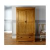 Farmhouse Country Oak Double Oak Wardrobe - £100 OFF FLASH SALE - 5