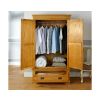 Farmhouse Country Oak Double Oak Wardrobe - £100 OFF FLASH SALE - 3