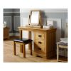 Farmhouse Country Oak Dressing Table / Desk - 10% OFF SUMMER SALE - 4