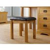 Farmhouse Country Oak Dressing Table Stool Black Pad - SUMMER MEGA DEAL - 2