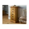 Farmhouse Country Oak 5 Drawer Tallboy Narrow Chest of Drawers - SUMMER SALE - 2 Farmhouse Country Oak 5 Drawer Tallboy Narrow Chest of Drawers - SUMMER SALE - 2
