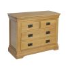 Farmhouse Country Oak 2 Over 2 Chest of Drawers - £60 OFF SUMMER SALE - 6
