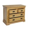 Farmhouse Country Oak 2 Over 2 Chest of Drawers - £60 OFF SUMMER SALE - 7