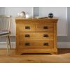 Farmhouse Country Oak 2 Over 2 Chest of Drawers - £60 OFF SUMMER SALE - 3