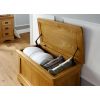 Farmhouse Country Oak Storage Blanket Box - SUMMER SALE - 4 Farmhouse Country Oak Storage Blanket Box - SUMMER SALE - 4
