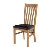Chelsea Oak Dining Chair Brown Leather Pad - 10% OFF SUMMER SALE - 4