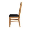 Chelsea Oak Dining Chair Brown Leather Pad - 10% OFF SUMMER SALE - 6
