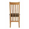 Chelsea Oak Dining Chair Brown Leather Pad - 10% OFF SUMMER SALE - 7