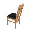 Chelsea Oak Dining Chair Brown Leather Pad - 10% OFF SUMMER SALE - 8