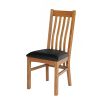 Chelsea Oak Dining Chair Black Leather Pad - 10% OFF SUMMER SALE - 3