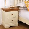 Farmhouse Country Oak Cream Painted Bedside Table - £30 OFF FLASH SALE - 2