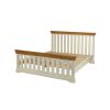 Farmhouse Country Oak Cream Painted Slatted 5 Foot King Size Bed - SUMMER SALE - 8