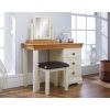 Farmhouse Country Oak Cream Painted Dressing Table Mirror Stool Set - SUMMER SALE - 2