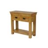 Farmhouse Oak 2 Drawer Console Table - £50 OFF SUMMER SALE - 4