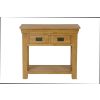 Farmhouse Oak 2 Drawer Console Table - £50 OFF SUMMER SALE - 5