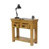 Farmhouse Oak 2 Drawer Console Table - £50 OFF SUMMER SALE - 7