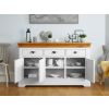 Farmhouse White Painted 140cm Large Assembled Oak Sideboard - 10% OFF SUMMER SALE - 3