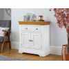 Farmhouse White Painted Small 80cm Oak Sideboard - SUMMER SALE - 2 Farmhouse White Painted Small 80cm Oak Sideboard - SUMMER SALE - 2
