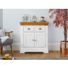 Farmhouse White Painted Small 80cm Oak Sideboard - SUMMER SALE - 4 Farmhouse White Painted Small 80cm Oak Sideboard - SUMMER SALE - 4