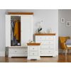 Farmhouse White Painted Oak Bedroom Set, Wardrobe, Chest of Drawers and Bedside Table - SUMMER SALE - 2