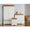 Farmhouse White Painted Oak Bedroom Set, Wardrobe, Chest of Drawers and Bedside Table - SUMMER SALE - 3