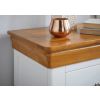 Farmhouse White Painted 2 Drawer Oak Bedside Table - £30 OFF FLASH SALE - 7