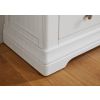 Farmhouse White Painted 2 Over 2 Oak Chest of Drawers - £50 OFF SUMMER SALE - 9