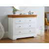 Farmhouse White Painted 2 Over 2 Oak Chest of Drawers - £50 OFF SUMMER SALE - 2