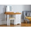 Farmhouse White Painted Oak Single Dressing Table / Home Office Desk - 10% OFF SUMMER SALE - 5