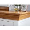 Farmhouse White Painted Oak Single Dressing Table / Home Office Desk - 10% OFF SUMMER SALE - 7