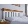 Farmhouse White Painted Slatted 5 Foot King Size Oak Bed - SUMMER SALE - 6