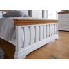 Farmhouse White Painted Slatted 4ft 6 Inches Oak Double Bed - SUMMER SALE - 3