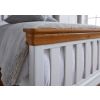 Farmhouse White Painted Slatted 4ft 6 Inches Oak Double Bed - SUMMER SALE - 8
