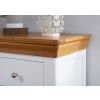 Farmhouse White Painted 2 Over 3 Oak Chest of Drawers - SUMMER SALE - 6