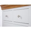 Farmhouse White Painted 2 Over 3 Oak Chest of Drawers - SUMMER SALE - 7