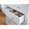 Farmhouse White Painted 2 Over 3 Oak Chest of Drawers - SUMMER SALE - 8