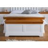Farmhouse White Painted Large Oak Blanket Storage Box - 10% OFF SUMMER SALE - 8