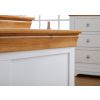 Farmhouse White Painted Large Oak Blanket Storage Box - 10% OFF SUMMER SALE - 10