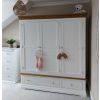 Farmhouse White Painted 3 Door Triple Wardrobe with Drawers - £200 OFF SUMMER SALE - 5