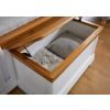 Farmhouse White Painted Oak Blanket Box - 10% OFF SUMMER SALE - 7