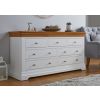 Farmhouse White Painted 3 Over 4 Oak Assembled Chest of Drawers - £140 OFF SUMMER SALE - 2