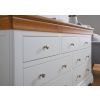 Farmhouse White Painted 3 Over 4 Oak Assembled Chest of Drawers - £140 OFF SUMMER SALE - 7