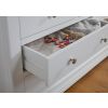 Farmhouse White Painted 3 Over 4 Oak Assembled Chest of Drawers - £140 OFF SUMMER SALE - 12