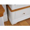 Farmhouse White Painted 2 Door Double Wardrobe with Drawer - £50 OFF FLASH SALE - 10